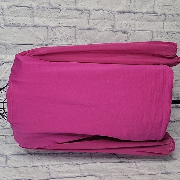 CALVIN KLEIN Pink Sheer Long Sleeves‎ Blouse S/P - Picture 4 of 5